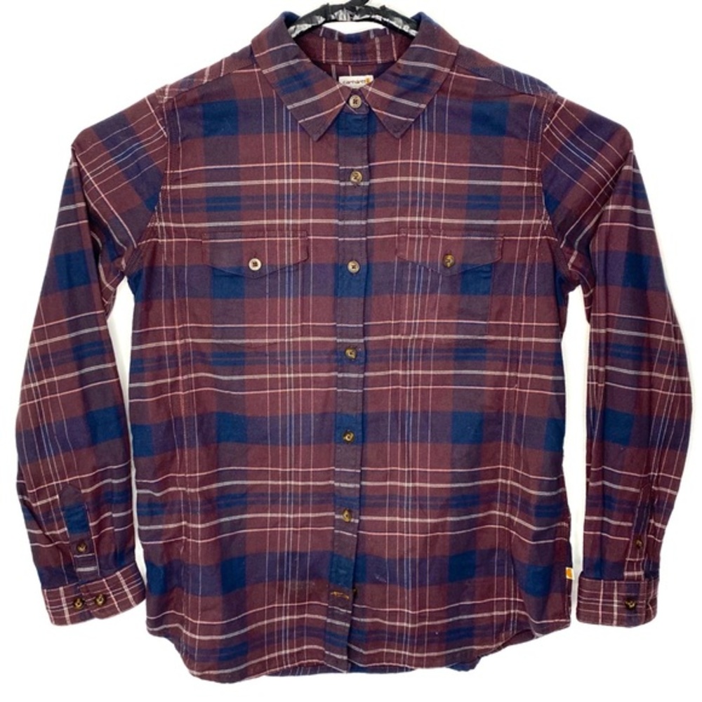 Carhartt Women’s Button Down Flannel Shirt Size M